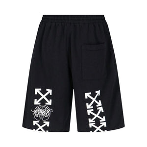 Off-White Exactly The Opposite Arrow Skate Sweatshorts Black
