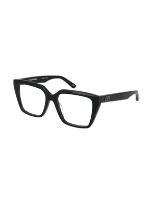 square-frame logo-detail glasses