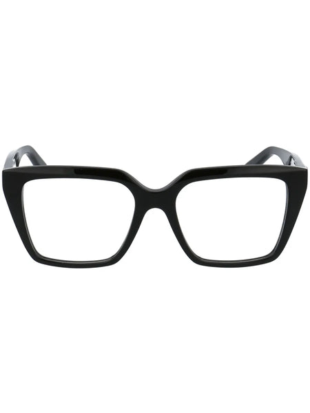 square-frame logo-detail glasses