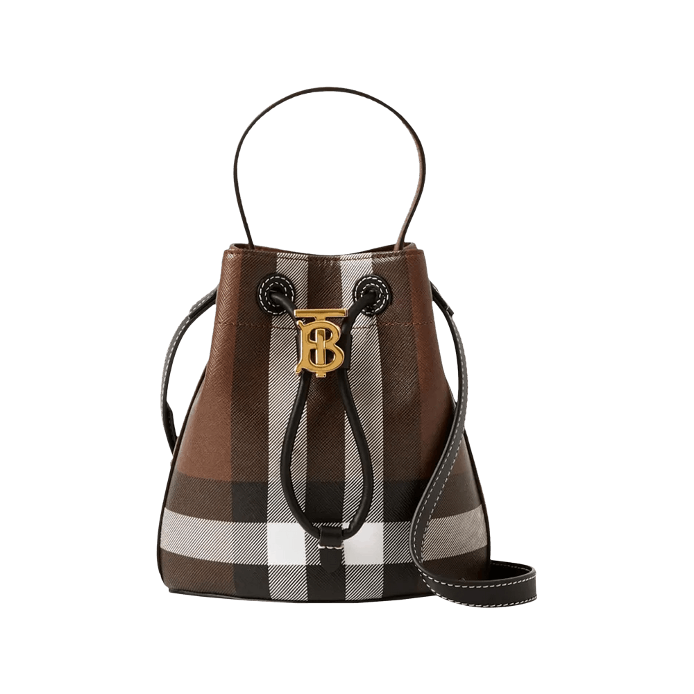 Burberry Mini Drawstring Bag Birch/Brown