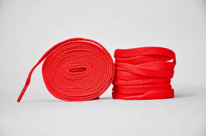 Flat Sneaker Laces- Red Jordan laces AJ1 Laces Kicks Machine