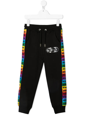 rainbow logo-tape track pants