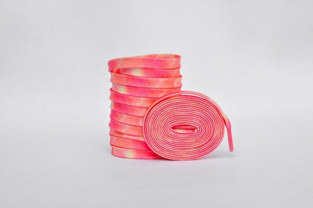Tie Dye Laces- Pink Jordan Laces Kicks Machine