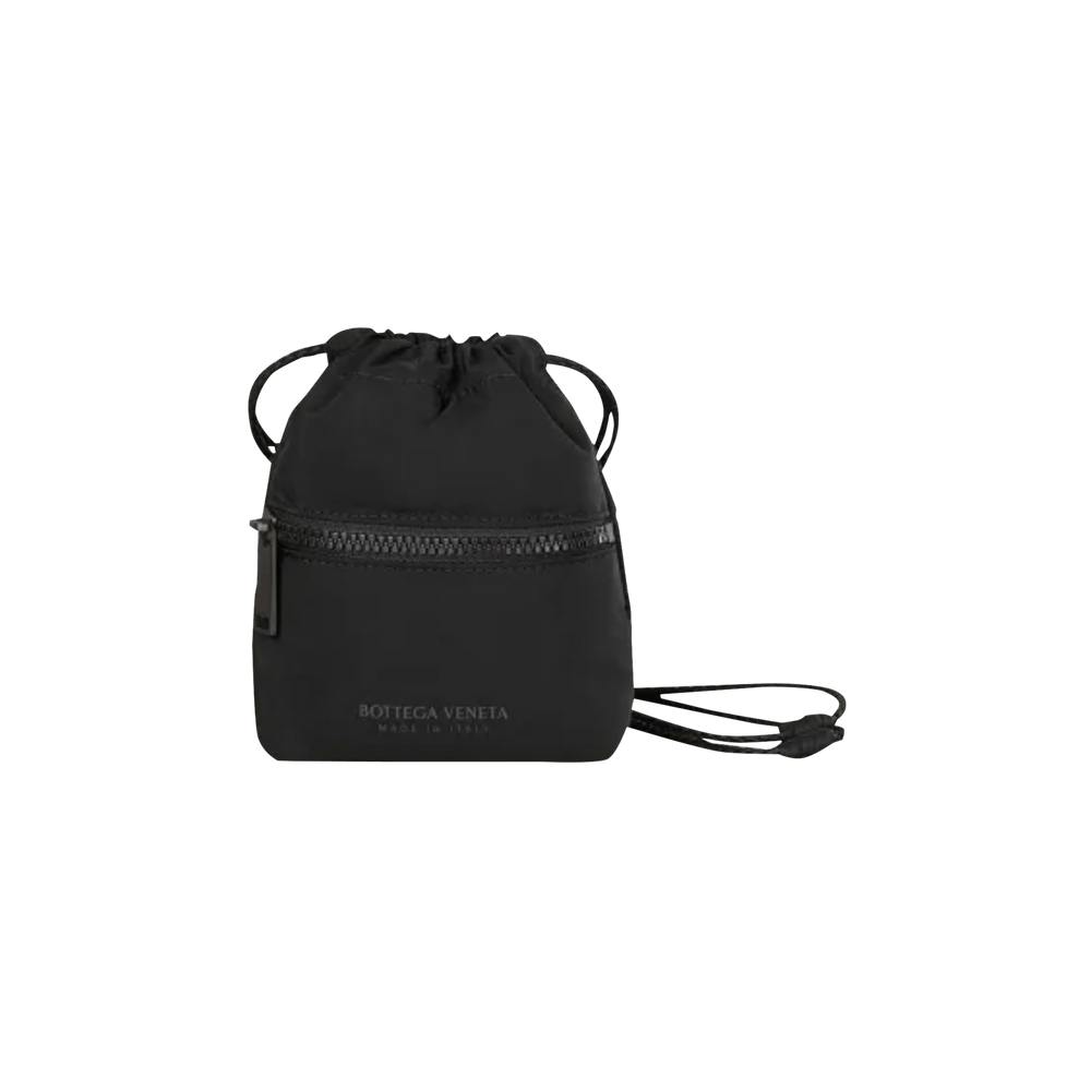 Bottega Veneta Lightweight Paper Nylon Multifunctional Storage Bag Black