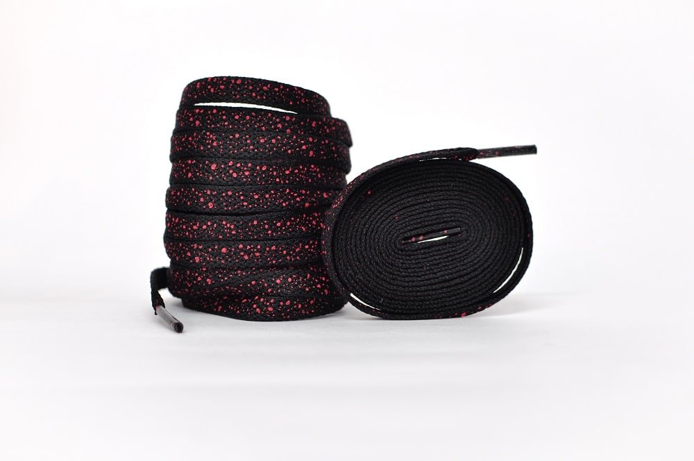 Cement Laces- Bred Jordan Laces Kicks Machine