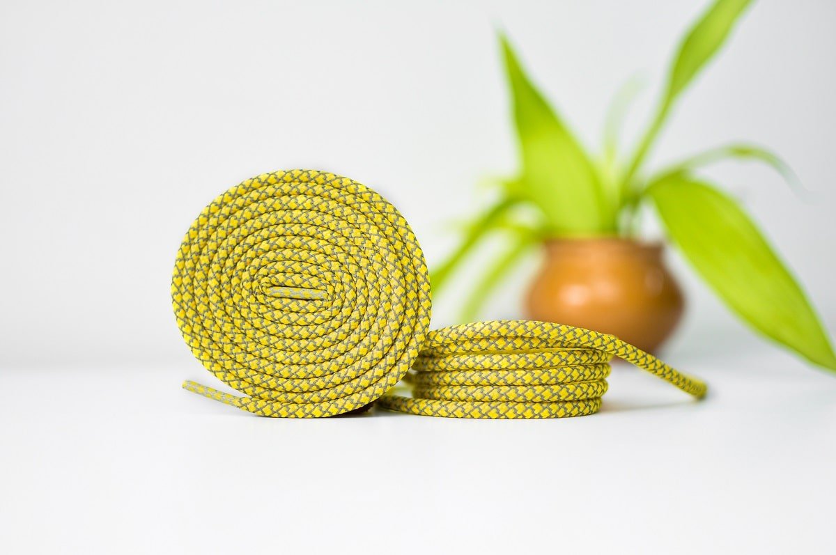 Reflective Rope Laces- Yellow Yeezy Laces Kicks Machine