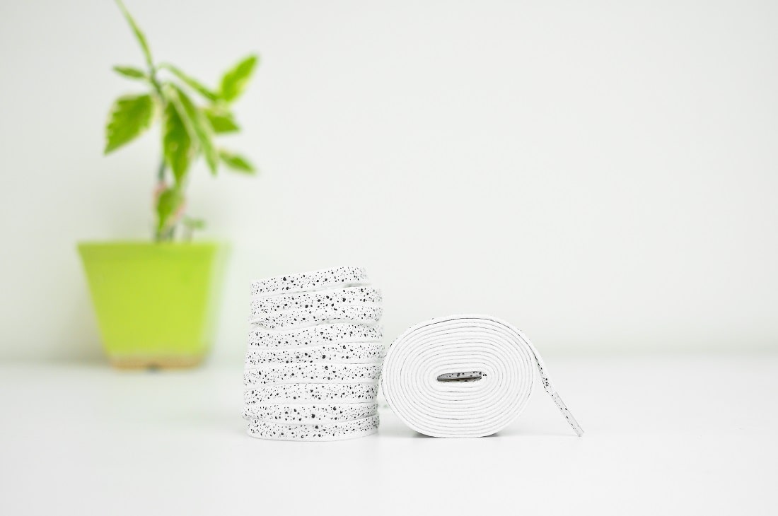 Cement Laces- White Jordan Laces Kicks Machine
