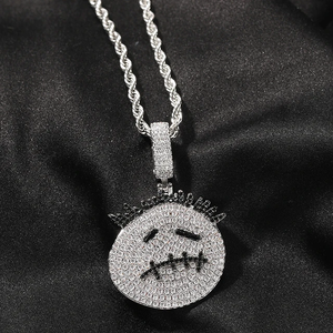TRAVIS SCOTT LOGO ICED OUT PENDANT