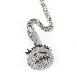 TRAVIS SCOTT LOGO ICED OUT PENDANT