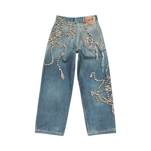 Acne Studios 1981 Loose Fit Jeans Mid Blue