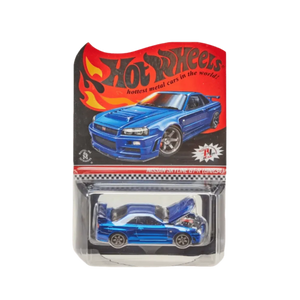 Hot Wheels RLC Nissan Skyline GT-R (BNR34) Spectraflame Race Team Blue
