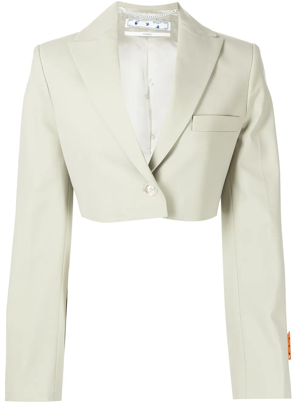 single-breasted cropped blazer