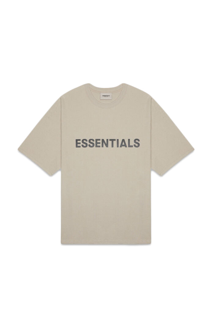 Fear of God Essentials Boxy T-Shirt Applique Logo Olive/Khaki