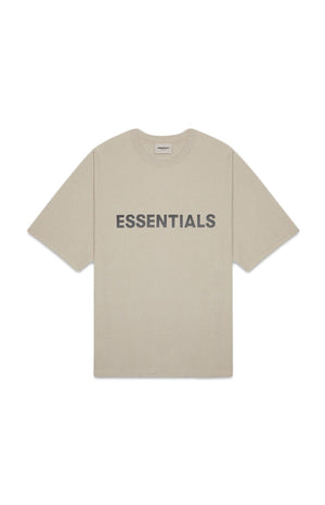 Fear of God Essentials Boxy T-Shirt Applique Logo Olive/Khaki