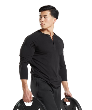 Gymshark Legacy Henley Black