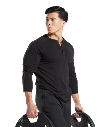 Gymshark Legacy Henley Black