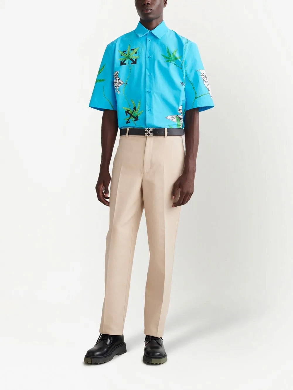 cotton tailored trousers
