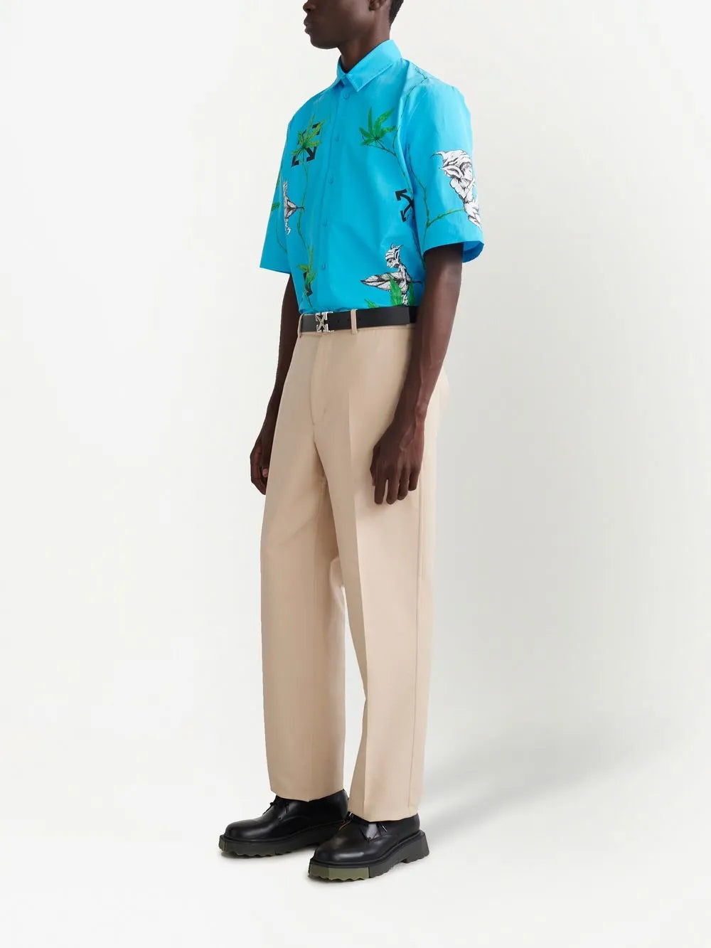 cotton tailored trousers