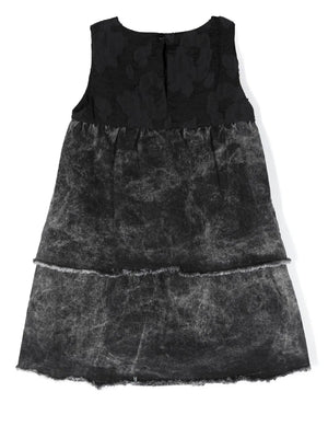tiered denim dress