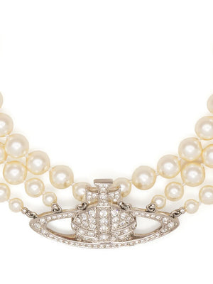 Orb pearl-detail necklace