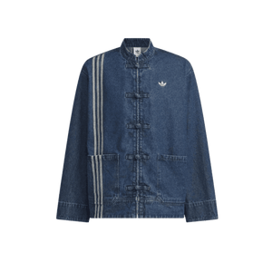 adidas CTT Oversized Chinese Track Top 3.0 Jacket Medium Blue Denim