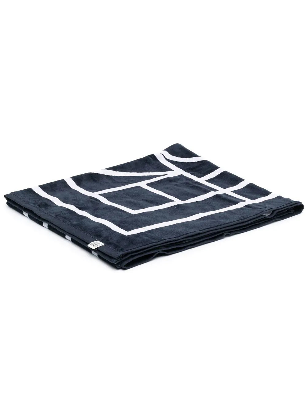 logo-jacquard beach towel