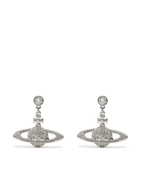 crystal orb earrings