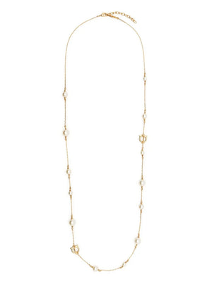 Gancini-charm rolo-chain necklace