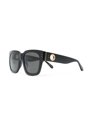 Amber oversized-frame sunglasses