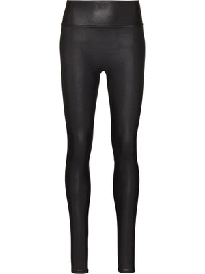 faux-leather leggings