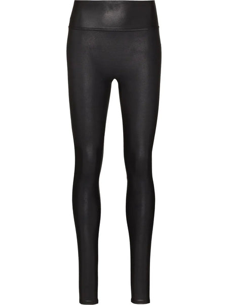 faux-leather leggings