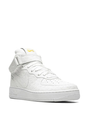 x Louis Vuitton x Virgil Abloh Air Force 1 Mid "White/White" sneakers