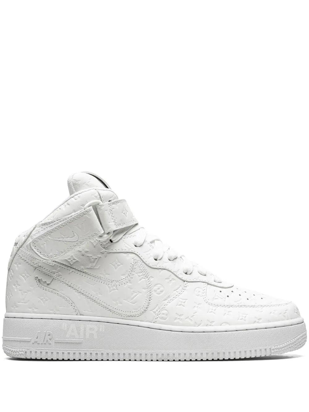 x Louis Vuitton x Virgil Abloh Air Force 1 Mid "White/White" sneakers
