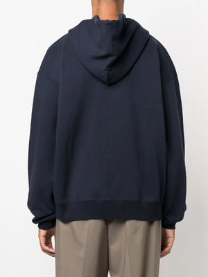 Logo Embroidered Drawstring Hoodie