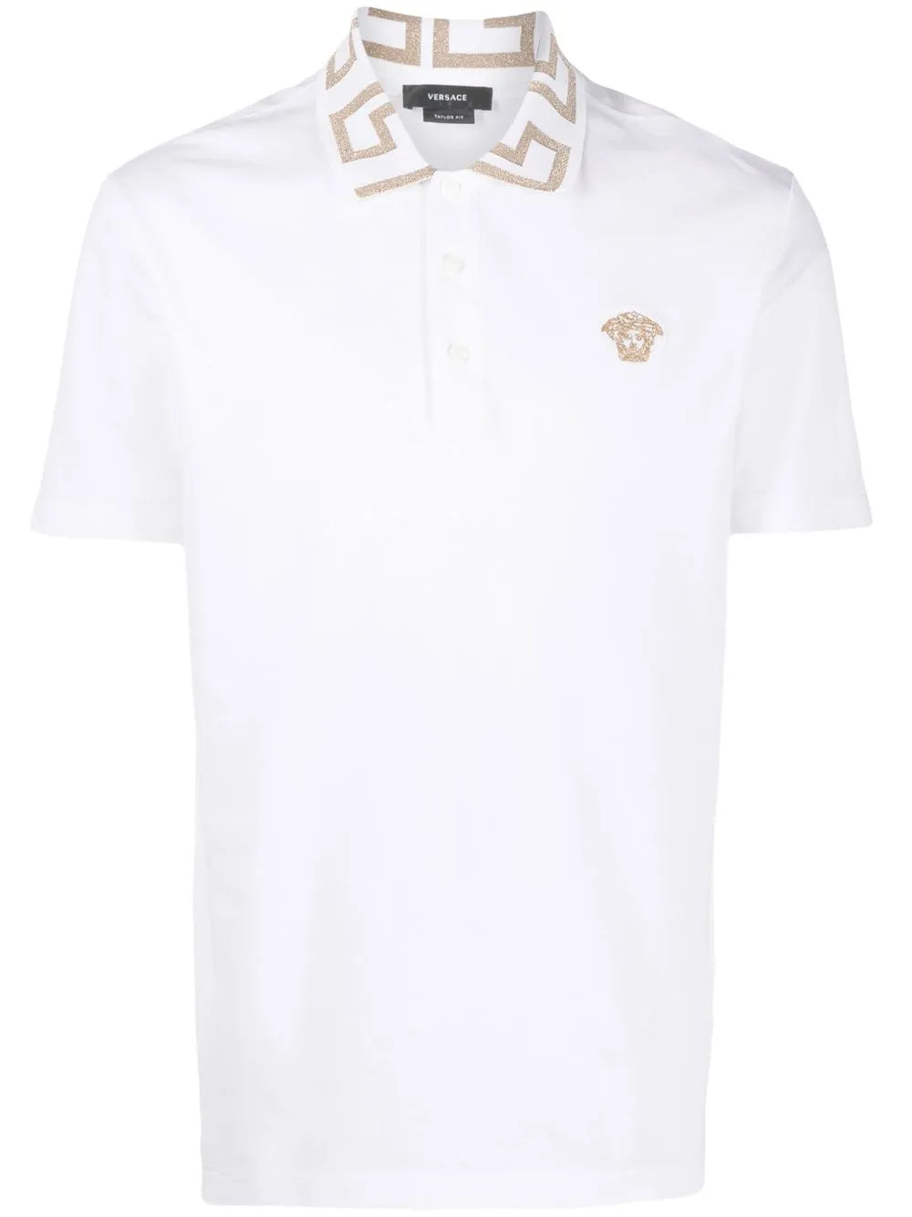 Embroidered cotton polo shirt