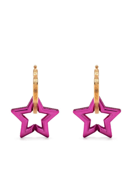 Greca star-shaped drop earrings