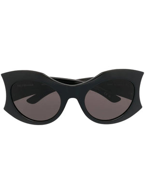 Hourglass round-frame sunglasses