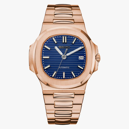 Nautiko Rose Gold Royal Blue