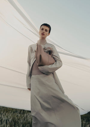 Polene Cyme Mini Textured Taupe