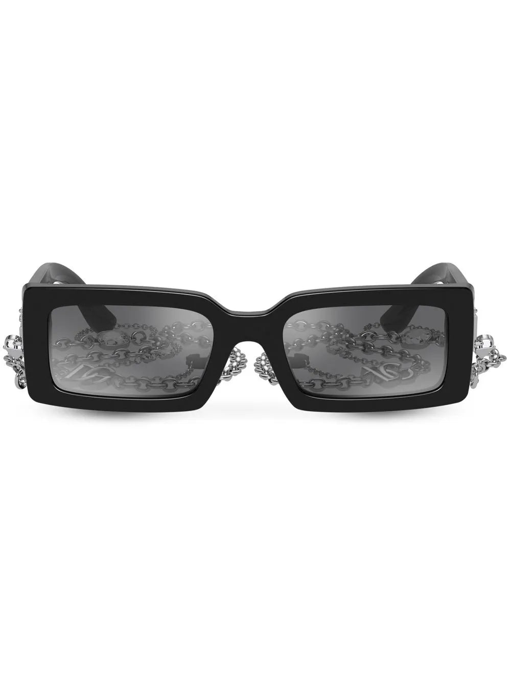 Zebra rectangle-frame sunglasses