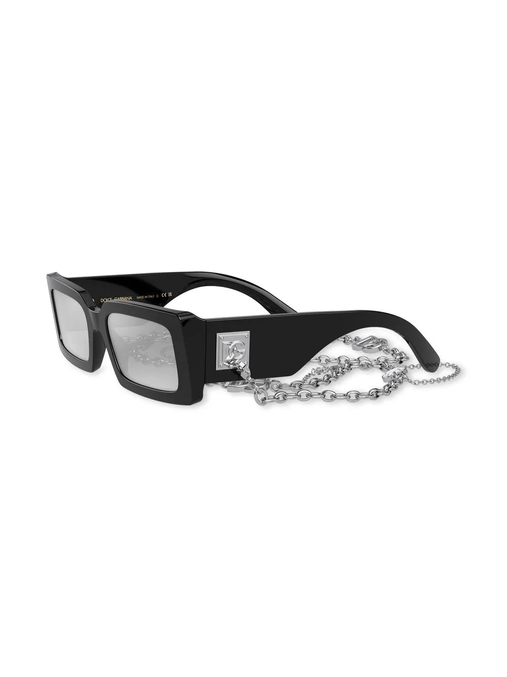 Zebra rectangle-frame sunglasses