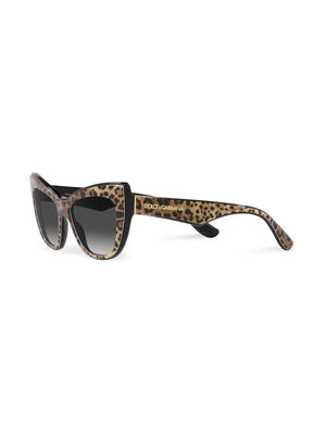 leopard-print tinted sunglasses