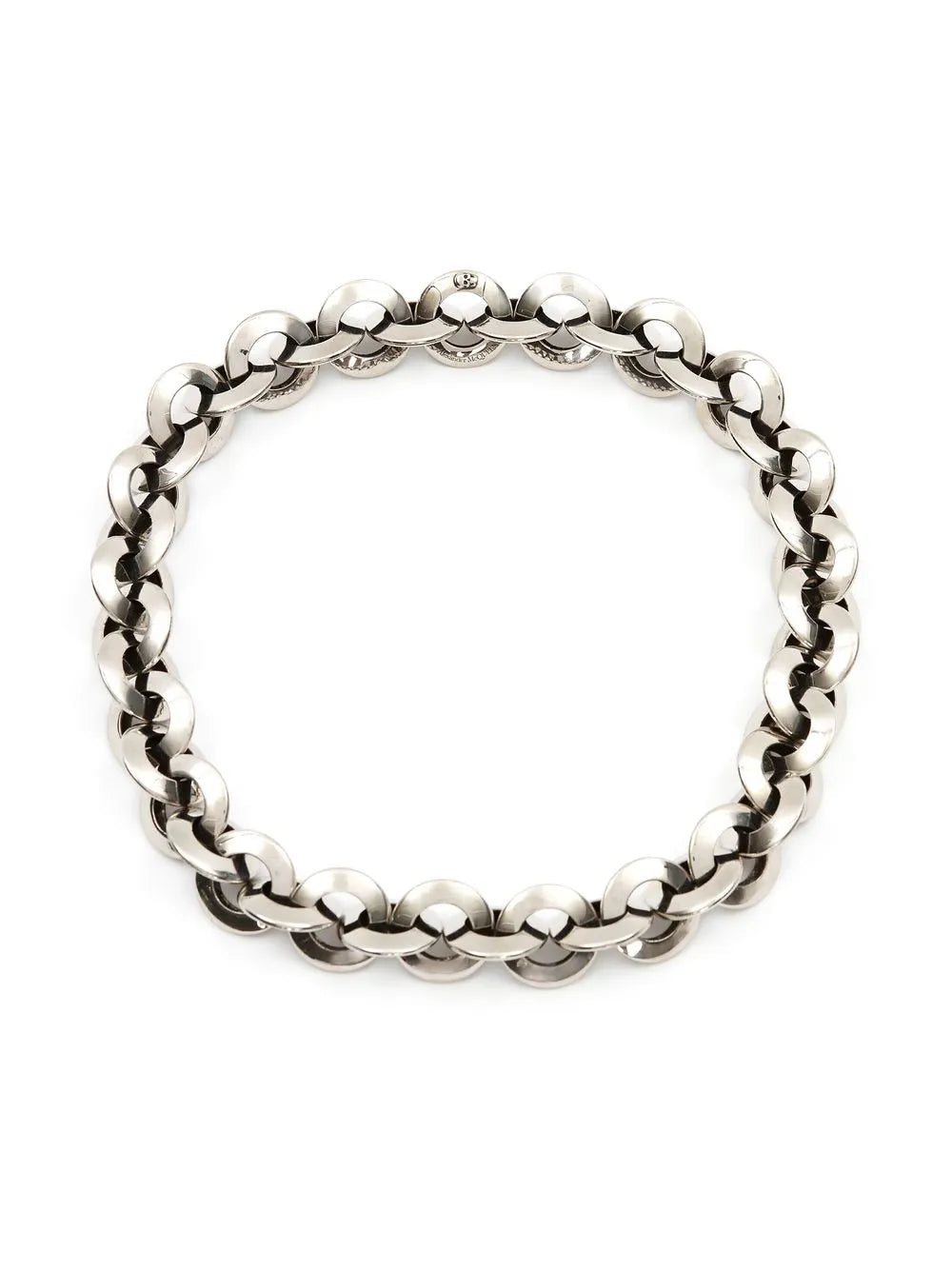 Eyelet chain choker necklace
