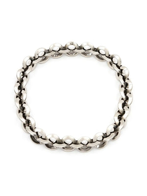 Eyelet chain choker necklace