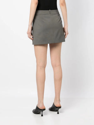 Wool Blend Mini Skirt