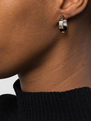 Miller stud hoop earrings