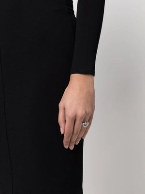 Matrix cocktail ring