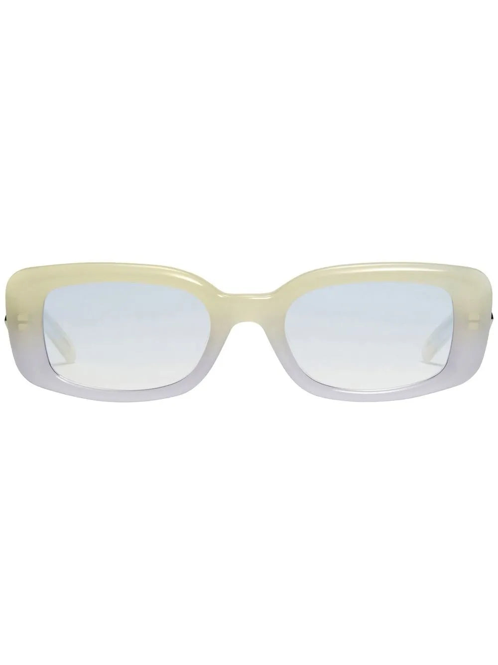 gradient-effect rectangular frame sunglasses