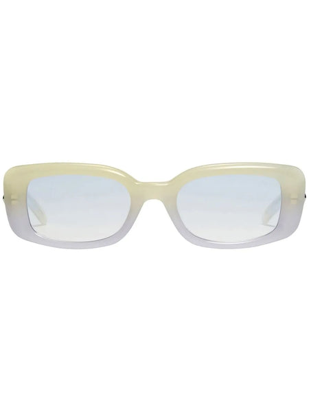 gradient-effect rectangular frame sunglasses