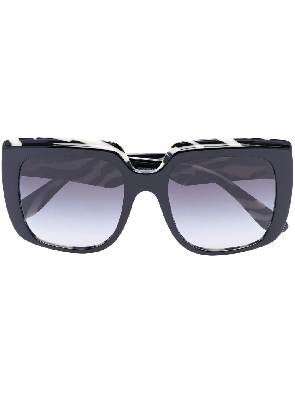 Zebra oversized square-frame sunglasses